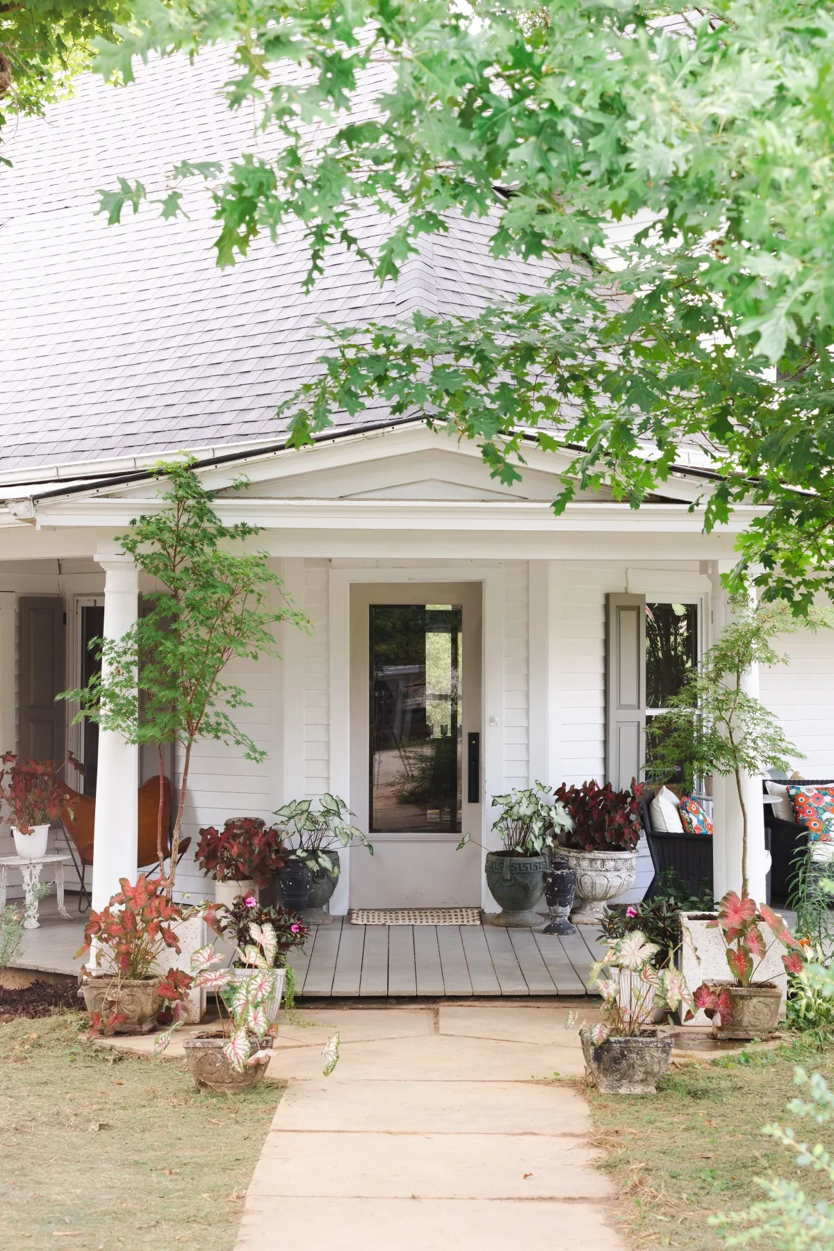 Historic Franklin home with a planted front porch